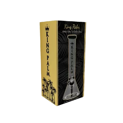 King Palm Limited Edition 16” Glass Beaker Bong with Ice Catcher - Ejuicewarehouse
