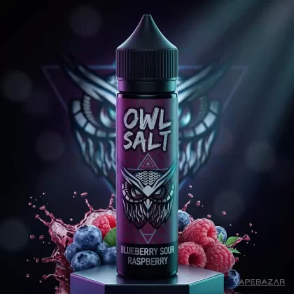 OWL Salt Longfill Blueberry Sour Raspberry Aroma 10ml in 60ml - 0 mg/ml / 10 ml / 60 ml