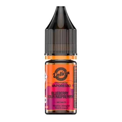 Blueberry Sour Raspberry Nic Salt E-Liquid by Deliciu (10ml)