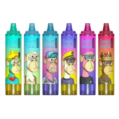RandM Tornado 15000 Disposable Vape 25ml - flavor#Blue Razz Lemonade>Blueberry Raspberry>Strawberry Ice>Strawberry Watermelon>Peach Mango>Strawberry Grape>Ice Pop>Strawberry Kiwi>Peach Blueb (1F0841)