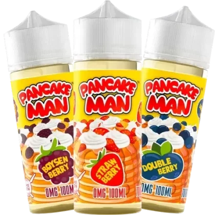 Pancake Man 100ml Shortfill Vape Juice - Flavour#Boysen Berry>Double Berry>Strawberry