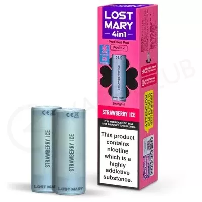 Strawberry Ice Lost Mary 4 in 1 Prefilled Pod