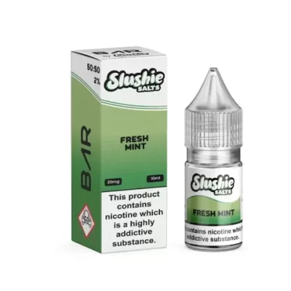 FRESH MINT NICOTINE BAR SALT E LIQUID BAR BY SLUSHIE 10ML 50VG