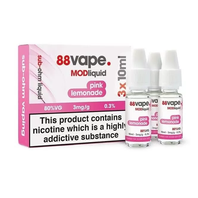 Raspberry Lemon MOD E-Liquid by 88vape (3 x 10ml) - 3mg