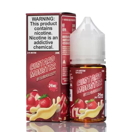 Custard Monster Salts - Strawberry Custard - 30ml - 48mg