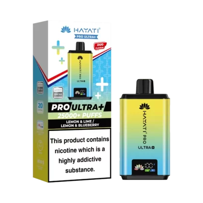 Hayati Pro Ultra Plus 25k Puffs Vape Kit Lemon & Lime / Lemon & Blueberry