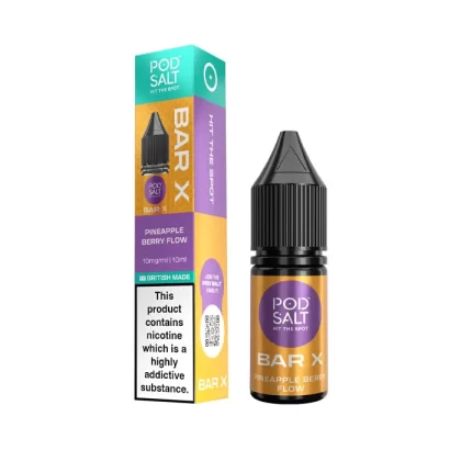 Pineapple Berry Flow Nic Salt E-Liquid by Pod Salt Bar X - 20 mg - High Strength