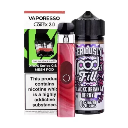 Vaporesso XROS 4 Nicotine Free Bundle - Silver / 0.4ohm (Mesh)