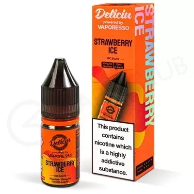 Strawberry Ice Nic Salt E-Liquid by Deliciu - Ecigpremium