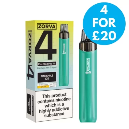 18mg (1.8%) Zorva 4 Prefilled Vape Kit - Vape Co