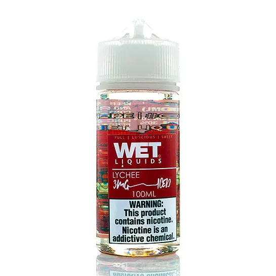 WET LIQUIDS Lychee iced E-liquid – 100ml - Vapebazaar Pk - Image 2