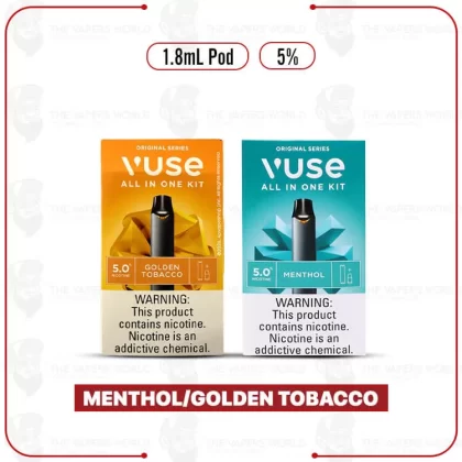 Vuse Alto All in One Starter Kit - Golden Tobacco, Menthol (E4C963)
