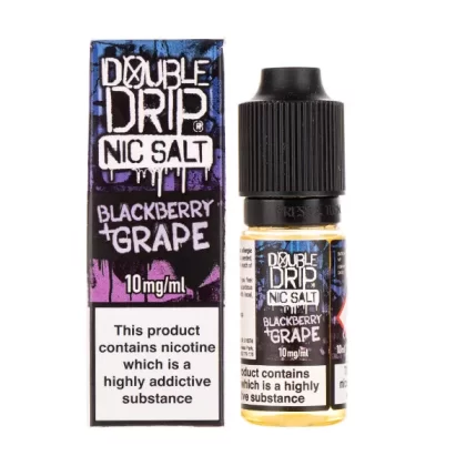 Blackberry & Grape Nic Salt E-Liquid by Double Drip - Vapesuperstore Co