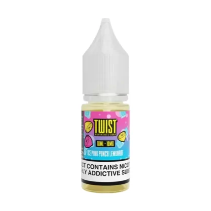 Twist Ice Pink Punch Lemonade Saltnic vape Juice - 10 Pack - Strength 20mg