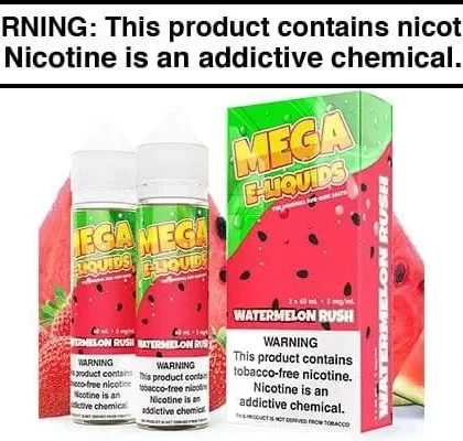 WATERMELON RUSH BY MEGA E LIQUIDS 120ML - Vapejuice