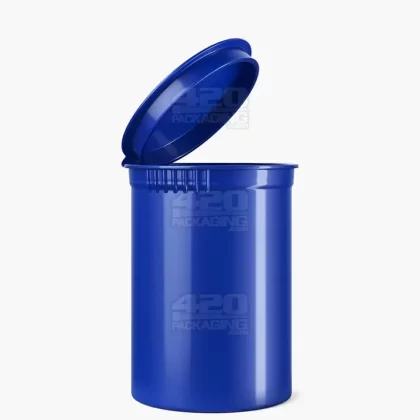 Child Resistant | Opaque Blueberry Pop Top Bottles | 30dr – 7g – 150 Count