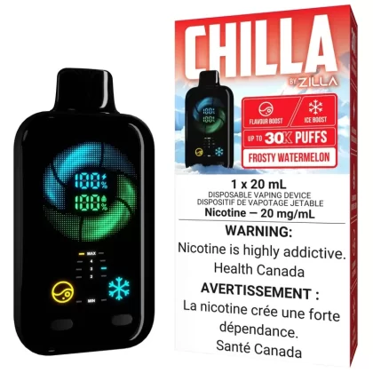 CHILLA BY ZILLA Disposable Vape – Frosty Watermelon