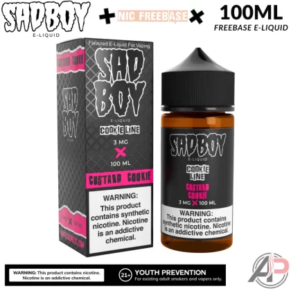 Sadboy Custard Cookie E-Liquid 100mL - Vape Product, Vape Product