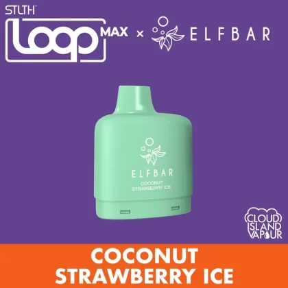 STLTH LOOP MAX X ELFBAR Pod Pack – Coconut Strawberry Ice - Strength#20mg