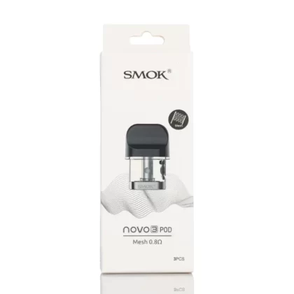 Smok Novo 3 Replacement Pod - RESISTANCE#0.8ohm Mesh Pod - 3pk (1FEF84)