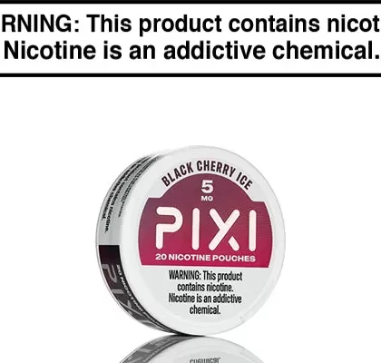 Pixi Nicotine Pouches – 15ct - Black Cherry Ice, Blue Razz Freeze (2F2DE4)