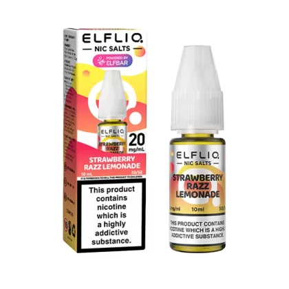 ELFLIQ Strawberry Razz Lemonade 10ml Nicotine Salt E-Liquid - 20 mg - High Strength