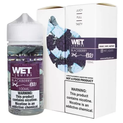 WET LIQUIDS Blackberry iced E-liquid – 100ml - Vapebazaar Pk