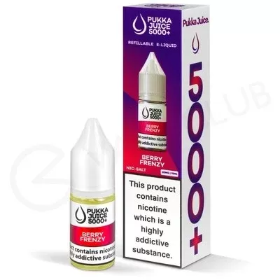 Berry Frenzy Nic Salt E-Liquid by Pukka Juice 5000+