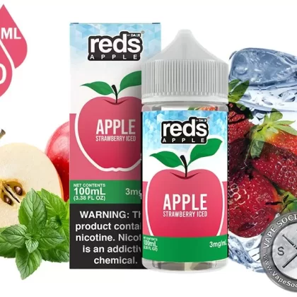 Strawberry Iced Reds Apple 7 Daze 100ml