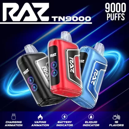 RAZ TN9000 Disposable Device – 9000 Puffs - Orange Raspberry