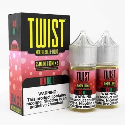 Twist E-Liquids Red No.1 60ml Salt E-Juice - Eliquidsupply