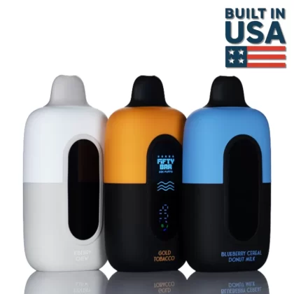 Fifty Bar V2 20K 20,000 Puffs Disposable Vape - 16ML - Strawberry Kiwi Ice