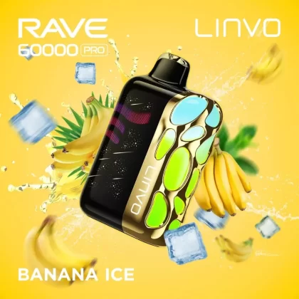 Linvo Rave 60000 Pro Disposable Vape – Banana Ice