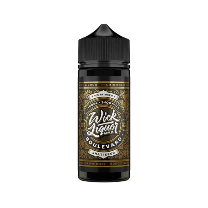 Wick Liquor 100ml E-Liquid Shortfill Boulevard Shattered - Nicotine Strength#0mg (06362D)