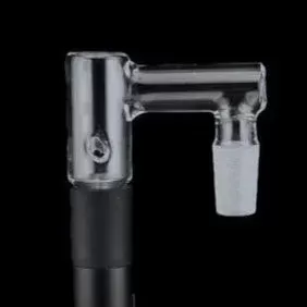 Iridescent Glass Adapty for Puffco Pivot - Size#10mm 90deg>14mm 90deg