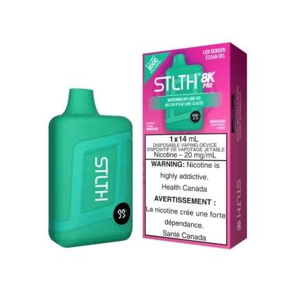 STLTH 8K Pro Watermelon Lime Ice Disposable Box