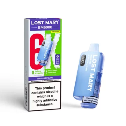 Lost Mary BM6000 Prefilled Pod Kit Blue Razz Gami - 20mg