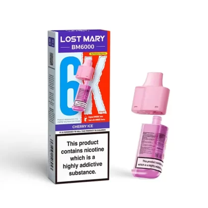Lost Mary BM6000 Prefilled Pod Cherry Ice - Ejuicewarehouse