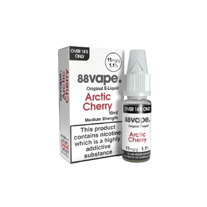 88Vape Arctic Cherry 10Ml E-Liquid - Strength#11MG-PG70%>16MG-PG70%