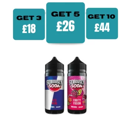Seriously Soda Shortfill 100ml E-Liquid - Iron Tru