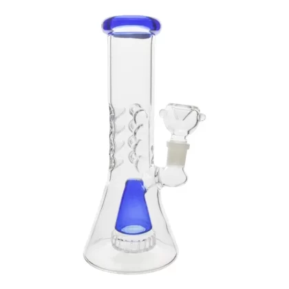 Gilled Cap Beaker Bong – 8 inches Percolator bong - Ejuicewarehouse