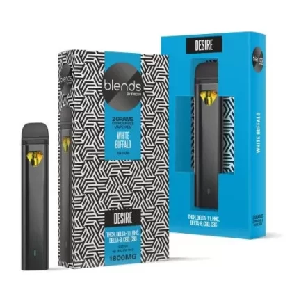 White Buffalo Vape Pen – THCH, D11 – Disposable – Blends – 1800MG
