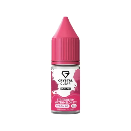 Crystal Clear Bar Salts Strawberry Watermelon Ice Nic Salt Vape Juice - 20mg