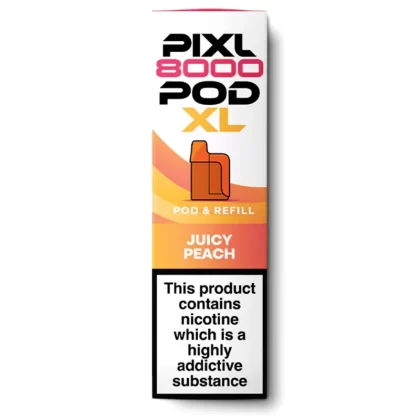 Juicy Peach by Pixl 8000 Refill Pod - 20 mg/ml