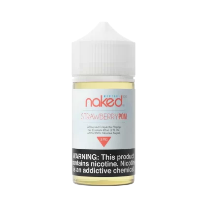 Naked 100 Menthol - Strawberry POM - 60ML E-Liquid - 0MG