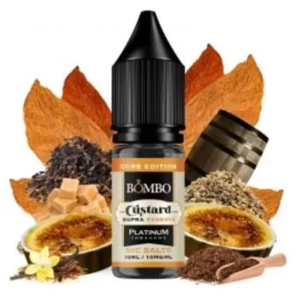 Custard Supra Reserve Core Edition – Platinum Tobaccos Nic Salts 10ml (Bombo)
