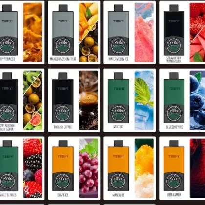 Original Tesiyi T Pro Rechargeable Disposable Vape Device & Pre-filled Vape Pod System 18000 PUFFS 650mAh ( )