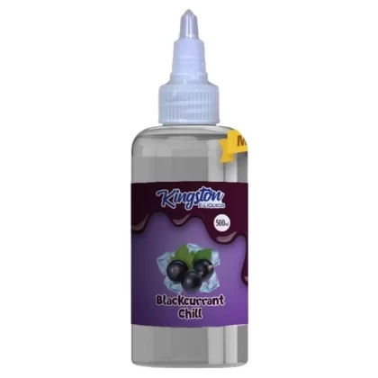 Kingston E-liquids Chill 500ml Shortfill - Blackcurrant Chill / No