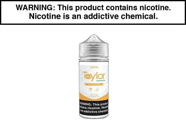 STRAWMANGO ICED BY TAYLOR FLAVORS 100ML - Vape Product, Vape Product