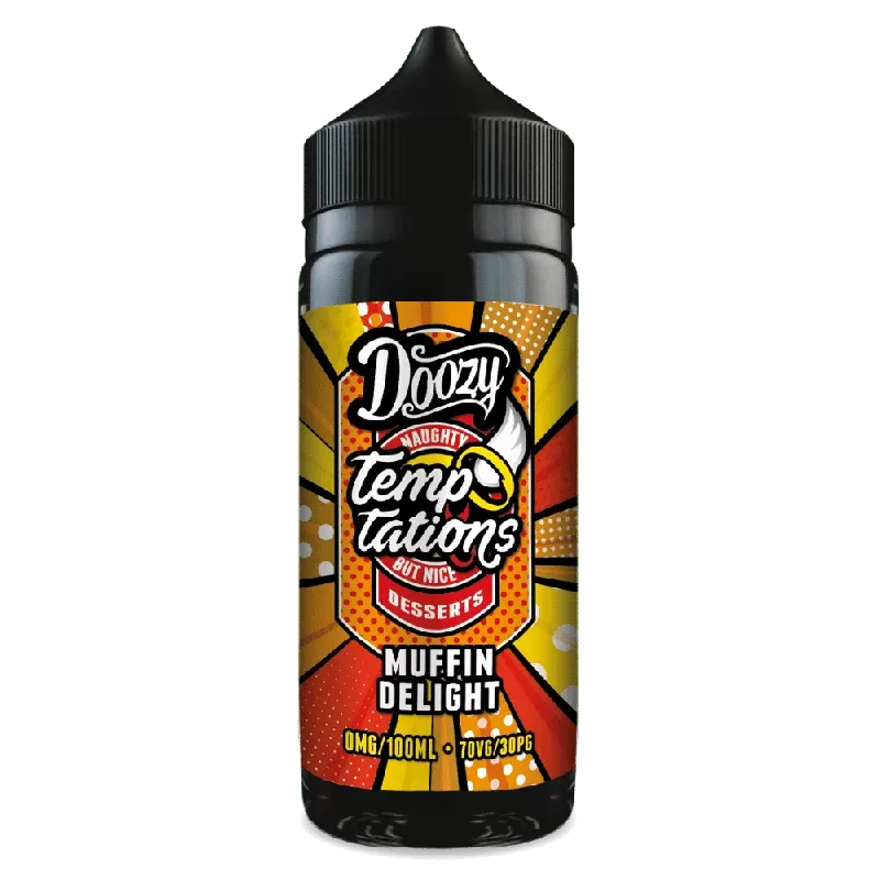 Doozy Temptations 100ml E-Liquid Shortfill Muffin Delight